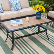 Vastcarterllc 6-Piece Outdoor Patio Furniture Set with 3-Seat Sofa, Swivel Chairs & Ottomans, 7-Person Outdoor Conversation Set with Cushions, Black & Beige